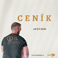 Nový ceník JL Masáže v Ostravě platný od 11. září 2026